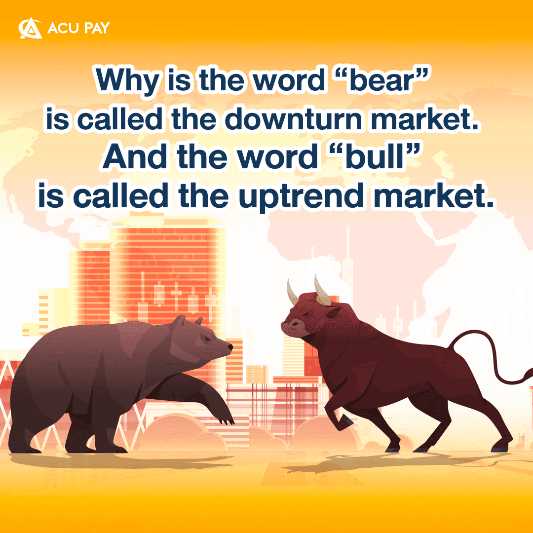 Why is the word “bear” is called the downturn market. And the word “bull” is called the uptrend market.