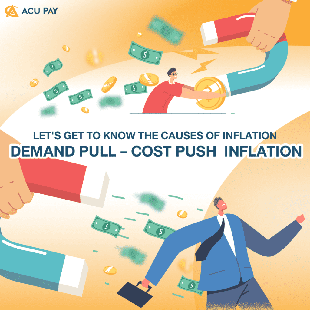 emand pulling and cost-push inflation