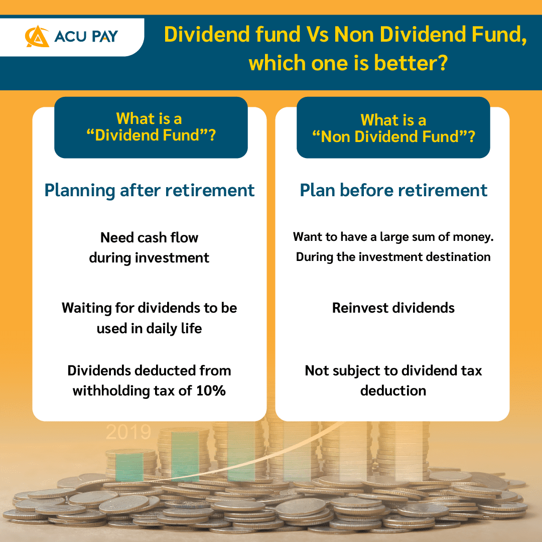 Dividend fund Vs Non Dividend Fund, which one is better? - ACU Pay