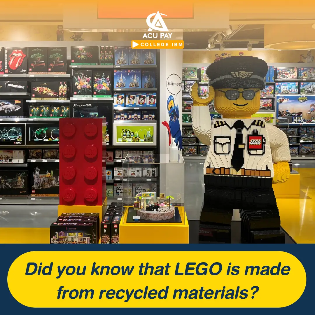 Lego Know Did you know that LEGO is made from recycled materials? - ACU Pay