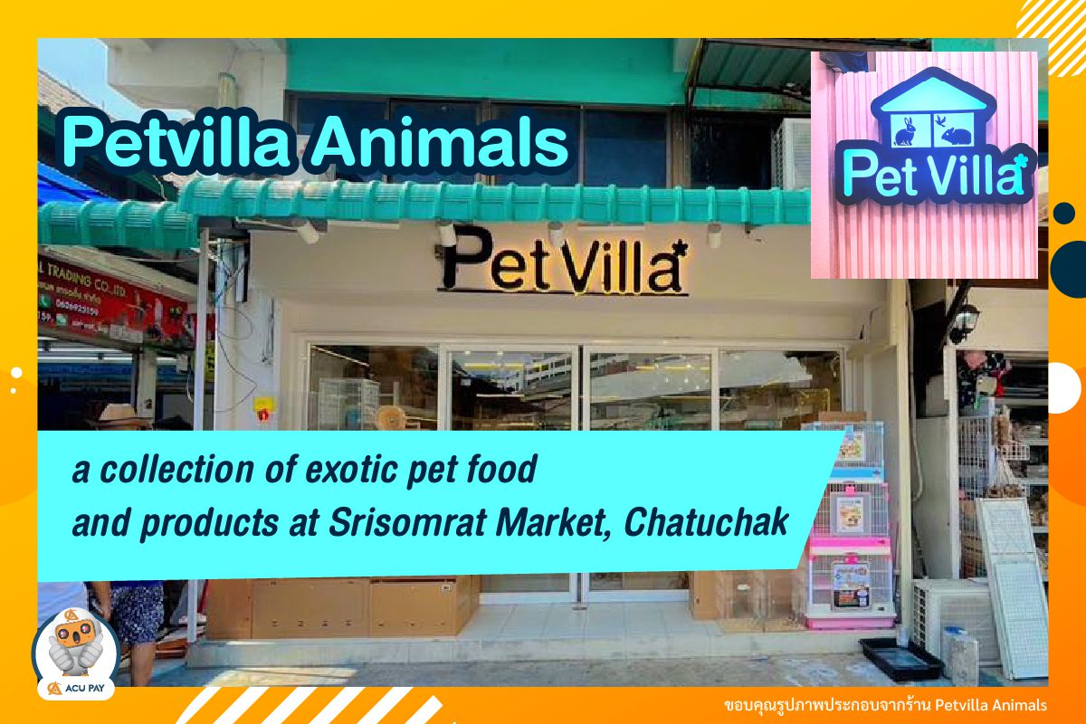 Pet Villa, a collection of exotic pet food and products at Srisomrat Market, Chatuchak